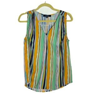 Verticle striped ModCloth sleeveless top.